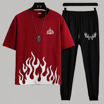 2 Pcs Men Track Suit ( Nit Dress )